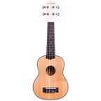 KU-SCFM-S UKELELE SOPRANO TAPA SOLIDA DE CEDRO AROS Y FONDO DE MAPLE FLAMEADO CON FUNDA