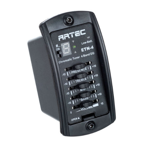 ETN-4 ECUALIZADOR ACTIVO 4 BANDAS CON AFINADOR DIGITAL CROMÁTICO
