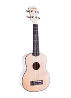 KU-SCFM-S UKELELE SOPRANO TAPA SOLIDA DE CEDRO AROS Y FONDO DE MAPLE FLAMEADO CON FUNDA