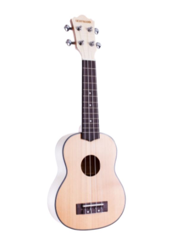 KU-SCFM-S UKELELE SOPRANO TAPA SOLIDA DE CEDRO AROS Y FONDO DE MAPLE FLAMEADO CON FUNDA