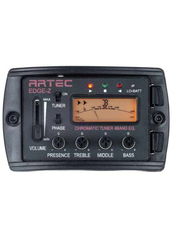 EDGE-Z ECUALIZADOR 4 BANDAS CON AFINADOR DIGITAL CROMÁTICO, DISPLAY COLOR NARANJA Y SWITCH DE PHASE