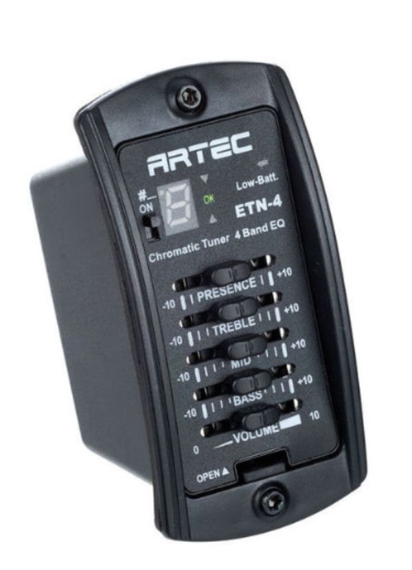 ETN-4 ECUALIZADOR ACTIVO 4 BANDAS CON AFINADOR DIGITAL CROMÁTICO