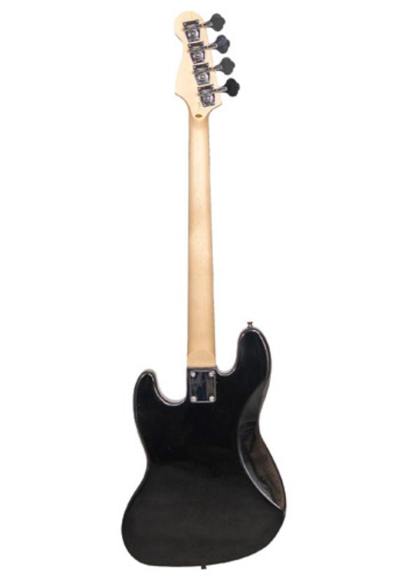 YJB-20P P2 BK BAJO ELÉCTRICO 4 CUERDAS JAZZ BASS BLACK CON PICKGUARD NACARADO BLANCO