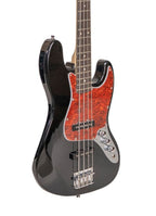 YJB-20P P2 BK BAJO ELÉCTRICO 4 CUERDAS JAZZ BASS BLACK CON PICKGUARD NACARADO BLANCO