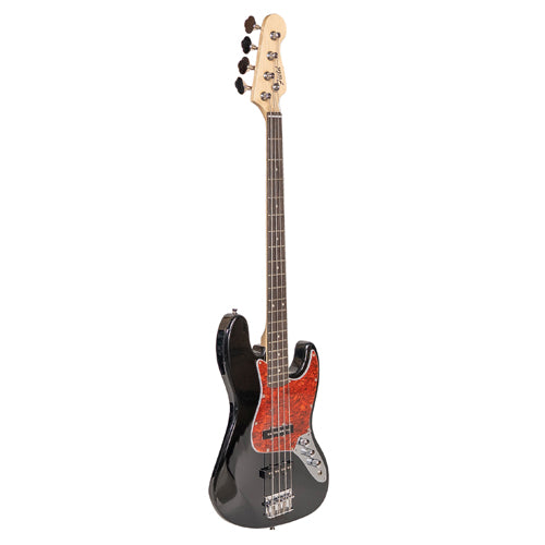 YJB-20P P2 BK BAJO ELÉCTRICO 4 CUERDAS JAZZ BASS BLACK CON PICKGUARD NACARADO BLANCO
