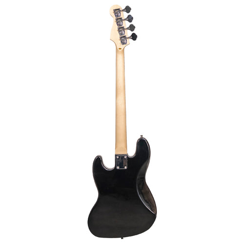 YJB-20P P2 BK BAJO ELÉCTRICO 4 CUERDAS JAZZ BASS BLACK CON PICKGUARD NACARADO BLANCO