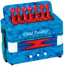 CX-A019 ACORDEÓN APARA NIÑOS 2 BAJOS 7 BOTONES COLOR AZUL