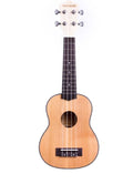KU-SCFM-S UKELELE SOPRANO TAPA SOLIDA DE CEDRO AROS Y FONDO DE MAPLE FLAMEADO CON FUNDA
