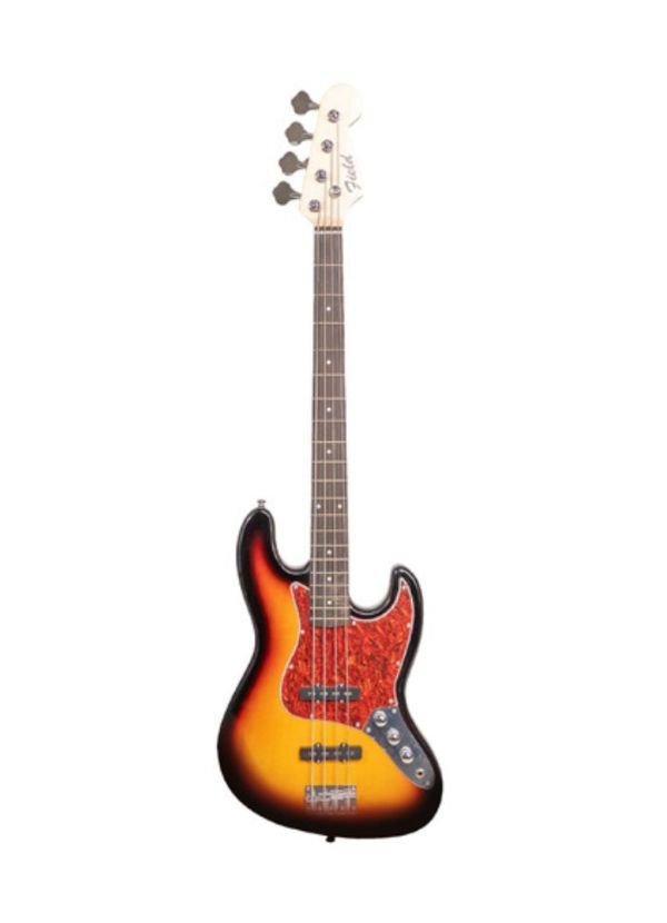 YJB-20P P2 3TS BAJO ELÉCTRICO 4 CUERDAS JAZZ BASS CON PICKGUARD NACARADO BLANCO