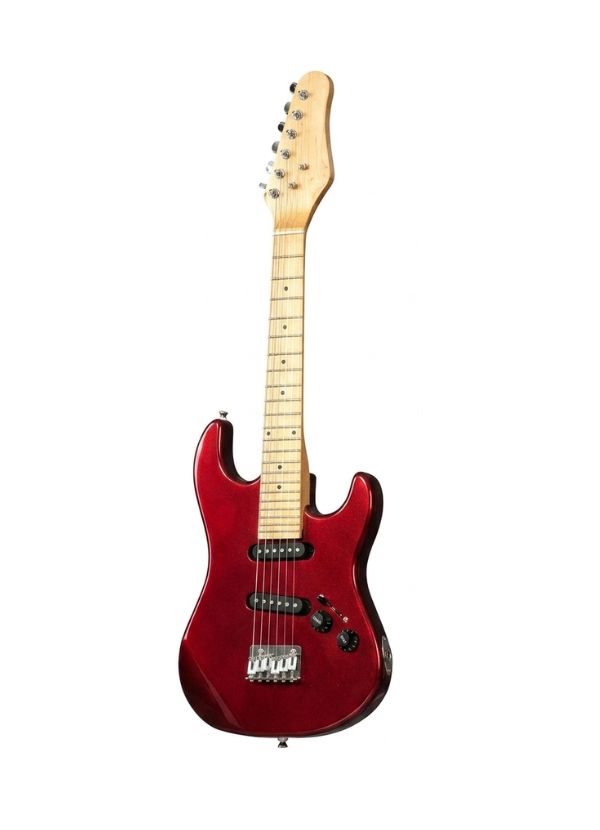 YKST-2034 MRD GUITARRA ELÉCTRICA STRATOCASTER DE NIÑO ESCALA 34 METALLIC RED